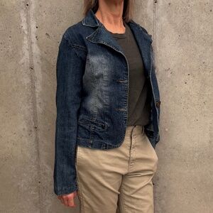Denim Jacket Blazer, Large